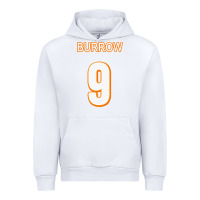 White Burrow Jersey Urban Hoodie - FloraArt