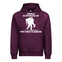Mauve Wine wounded warrior Urban Hoodie - FloraArt