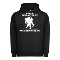 Pigment Black wounded warrior Urban Hoodie - FloraArt