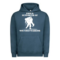 Pigment Midnight Navy wounded warrior Urban Hoodie - FloraArt