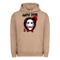 Pigment Burro Billy Puppet Saw Jigsaw Inspired Urban Hoodie - FloraArt