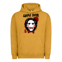 Pigment Peanut Butter Billy Puppet Saw Jigsaw Inspired Urban Hoodie - FloraArt