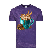 Cloud Purple Chocolate And Coffee Vintage Tee - FaDigitalArtStudio