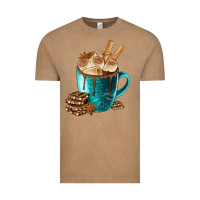 Vintage Coffee Chocolate And Coffee Vintage Tee - FaDigitalArtStudio