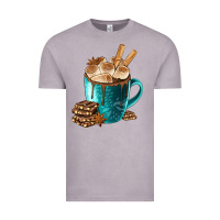 Vintage Zinc Chocolate And Coffee Vintage Tee - FaDigitalArtStudio