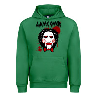 Emerald Billy Puppet Saw Jigsaw Inspired Urban Hoodie - FloraArt