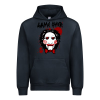 Navy Billy Puppet Saw Jigsaw Inspired Urban Hoodie - FloraArt