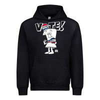 Black schoolhouse rock vote with bill with white type t shirt Urban Hoodie - FloraArt