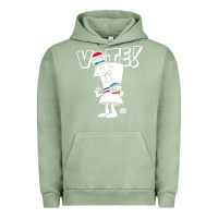 Pigment Oil Green schoolhouse rock vote with bill with white type t shirt Urban Hoodie - FloraArt