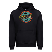 Black smoke meat not meth funny bbq grill lover meat lover retro Urban Hoodie - FloraArt