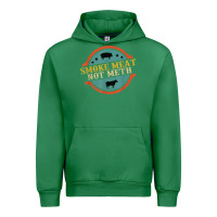 Emerald smoke meat not meth funny bbq grill lover meat lover retro Urban Hoodie - FloraArt