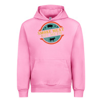 Fuchsia Pink smoke meat not meth funny bbq grill lover meat lover retro Urban Hoodie - FloraArt