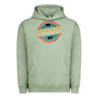 Pigment Oil Green smoke meat not meth funny bbq grill lover meat lover retro Urban Hoodie - FloraArt