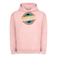 Pigment Salmon smoke meat not meth funny bbq grill lover meat lover retro Urban Hoodie - FloraArt