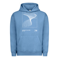 Pigment Pebble Blue Cabaret Voltaire Minimal Style Graphic Artwork Design gift Urban Hoodie - FloraArt