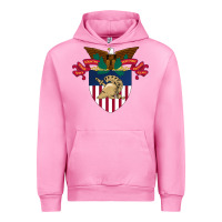 Fuchsia Pink United States, Military Academy Urban Hoodie - FloraArt