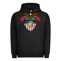 Pigment Black United States, Military Academy Urban Hoodie - FloraArt