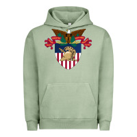 Pigment Oil Green United States, Military Academy Urban Hoodie - FloraArt