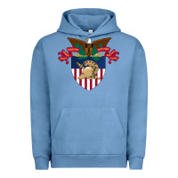 Pigment Pebble Blue United States, Military Academy Urban Hoodie - FloraArt