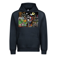 Navy nightmare before christmas Urban Hoodie - FloraArt