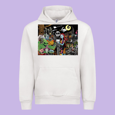 Nightmare Before Christmas Urban Hoodie Designed By Floraart