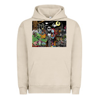 Pigment French Oak nightmare before christmas Urban Hoodie - FloraArt