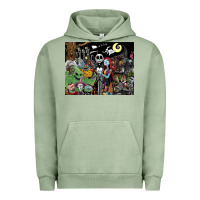 Pigment Oil Green nightmare before christmas Urban Hoodie - FloraArt