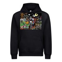 Black nightmare before christmas Urban Hoodie - FloraArt