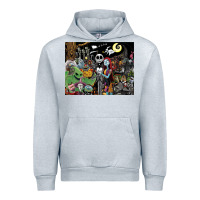 Heather Grey nightmare before christmas Urban Hoodie - FloraArt
