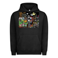 Pigment Black nightmare before christmas Urban Hoodie - FloraArt