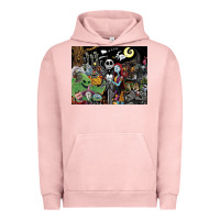 Pigment Salmon nightmare before christmas Urban Hoodie - FloraArt