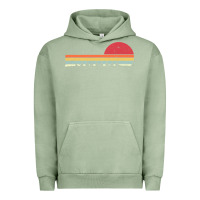 Pigment Oil Green Rowing . Retro Style  For Rower Urban Hoodie - FloraArt