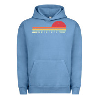 Pigment Pebble Blue Rowing . Retro Style  For Rower Urban Hoodie - FloraArt