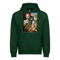 Forest Green alien chimp baby religion conspiracy poster Urban Hoodie - FloraArt