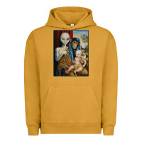 Pigment Peanut Butter alien chimp baby religion conspiracy poster Urban Hoodie - FloraArt