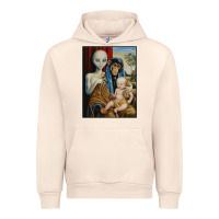 Sandshell alien chimp baby religion conspiracy poster Urban Hoodie - FloraArt