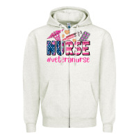 Oatmeal Heather veteran nurse Zipper Hoodie - AdoDesignShop