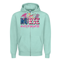 Seafoam veteran nurse Zipper Hoodie - AdoDesignShop