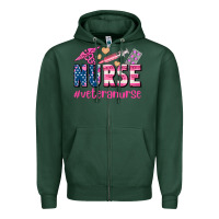 Sports Green veteran nurse Zipper Hoodie - AdoDesignShop