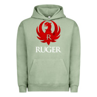 Pigment Oil Green vintage ruger Urban Hoodie - FloraArt