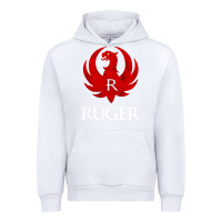 White vintage ruger Urban Hoodie - FloraArt