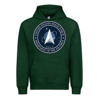 Forest Green Official United States Space Force USSF Military Patch Urban Hoodie - FloraArt