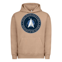 Pigment Burro Official United States Space Force USSF Military Patch Urban Hoodie - FloraArt