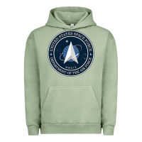Pigment Oil Green Official United States Space Force USSF Military Patch Urban Hoodie - FloraArt