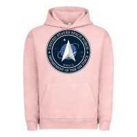 Pigment Salmon Official United States Space Force USSF Military Patch Urban Hoodie - FloraArt