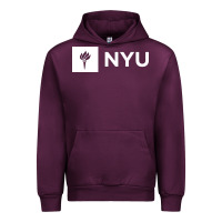 Mauve Wine nyu new york university Urban Hoodie - FloraArt