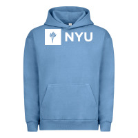 Pigment Pebble Blue nyu new york university Urban Hoodie - FloraArt