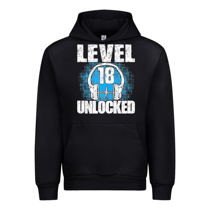 Level 18 Unlocked Birthday 18 Years Gamer Premium T Shirt Urban Hoodie by FloraArt | Teevron