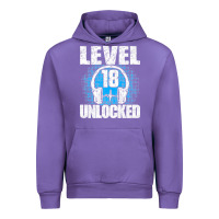 Tulip Level 18 Unlocked Birthday 18 Years Gamer Premium T Shirt Urban Hoodie - FloraArt