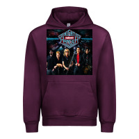 Mauve Wine night ranger 3 copy Urban Hoodie - FloraArt